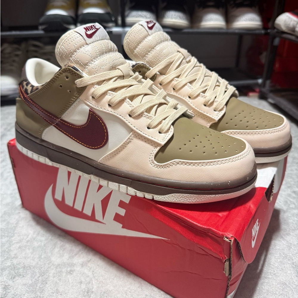 Nike Dunk Low Khaki Leopard